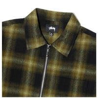 ZIP UP SHADOW PLAID LS SHIRT - 596fe0d27cb8428644e9d71b53b99cf8