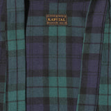 WOOL TARTAN CHECK KAKASHI SHIRT - 7c11a4aa6f22127f2bb7432611cb56e0