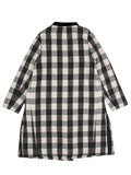 SASHIKO BLOCK CHECK LIGHT COAT - BTKA_1478800631296874_71e333248e62398aec36acfd6ca427