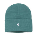 MADISON BEANIE - CARHARTT-WIP-MADISON-BEANIE-SOFT-TEAL_WHITE-O_S-01