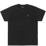 S/S MADISON T-SHIRT - CARHARTT_WIP_S_S_MADISON_T-SHIRT_BLACK_SOFT_TEAL_S-1
