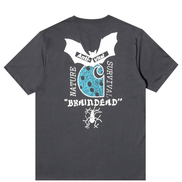 x Carhartt W.I.P. ANTI VITAL SS POCKET TEE - CARHARTT_X_BRAINDEAD_ANTI_VITAL_SS_POCKET_TEE_GRAPHITE-3