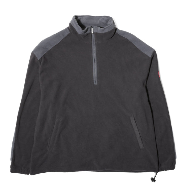 FLEECE HALF ZIP PULLOVER - CAVEMPT_FLEECE_HALF_ZIP_PULLOVER_BLACK_-_1