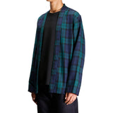 WOOL TARTAN CHECK KAKASHI SHIRT - KAPITAL_WOOL_TARTAN_CHECK_KAKASHI_SHIRT_NAVY_K1710LS848_04
