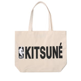 NBA TOTE BAG ECRU - Maison-Kitsune-NBA-TOTE-BAG-ECRU-OS-1