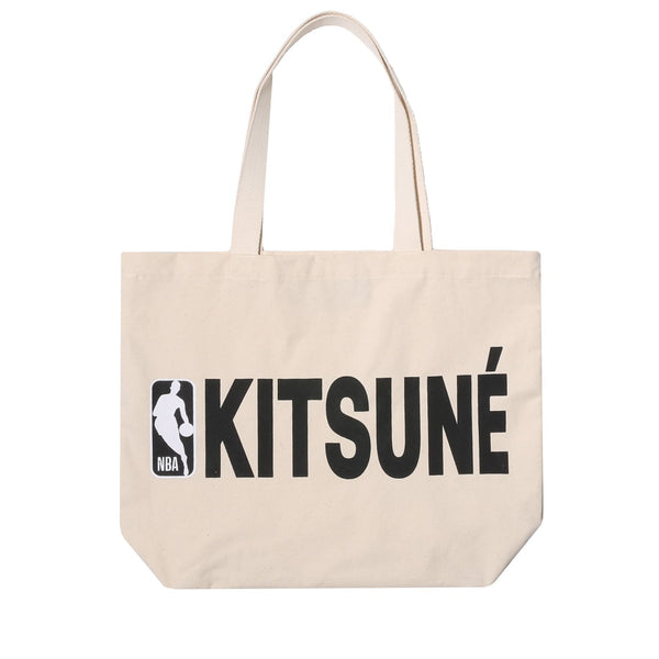 NBA TOTE BAG ECRU - Maison-Kitsune-NBA-TOTE-BAG-ECRU-OS-1