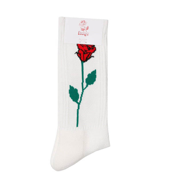 BODEGA ROSE SOCK - N_A_BODEGA_ROSE_SOCK_WHITE_O_S-1