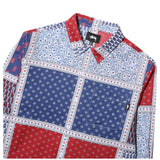 PAISLEY PATCHWORK LS SHIRT - Stussy-PAISLEY-PATCHWORK-LS-SHIRT-BLUE-1