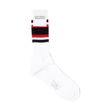 SKATER SOCKS ( TYPE-1 ) - WACKO_MARIA_SKATER_SOCKS_TYPE-1_WHITE-RED_O_S-1